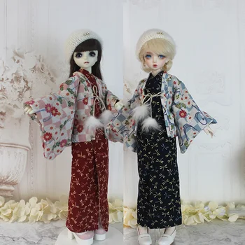 1/6 1/4 1/3 Cosplay Japon Elbise Kimono Yukata Üniforma Kıyafet Anime Kimono + Kemer + Halat İçin 12 