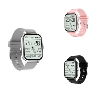 1.69 İnç akıllı saat Erkekler Kadınlar Bluetooth Çağrı Spor nabız monitörü Smartwatch Özelleştirmek Duvar Kağıdı Saatler 2