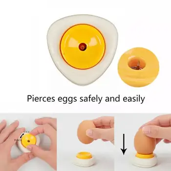 1 adet Güvenlik Kolayca Yumurta Delici Deler Yumurta Yumurta Pieker Kesici Bar Araçları Pişirme Mutfak Otomatik Yeni Yumurta Yemek O5Z1 12