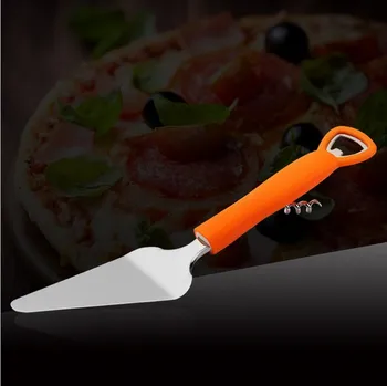 1 ADET Pizza Maça ABS Plastik Saplı Kek Kürek Ekmek Spatula şişe açacağı Paslanmaz Çelik Mutfak Pişirme Araçları KX 186 4
