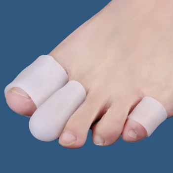 1 adet Silikon Küçük Ayak Tüp Mısır Kabarcıklar Düzeltici Pinkie Koruyucu Jel Bunyon Kol Ayak Kemik Brace Destek ayak kapatma başlığı 13