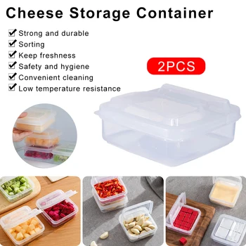 1 ADET Tereyağı Peynir Saklama Kutusu Taşınabilir Buzdolabı Meyve Sebze Taze tutma Organizatör Kutusu Şeffaf Peynir Konteyner