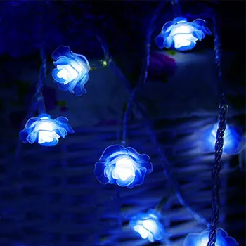 10/20/30/50/100M LED Gül Peri İşık Çiçek Dize Luces Düğün Ev sevgililer Günü Olay Parti Garland Noel Dekor Luminaria 5