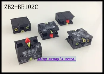 10 Adet / grup ZB2-BE102C basmalı düğme anahtarı Kontak Bloğu, Normal Yakın (NC) Yepyeni 9