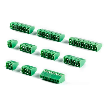 10 ADET KF128-2.54-2P/3P/4P/5P/6P/7P/8P/9P/10P/12P PCB konektör Terminal Bloğu 150V 6A 2.54 mm Pitch Vida Tipi Düz Fiş 2