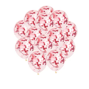 10 adet Moda Sıcak Satış Düğün Doğum Günü Ev Dekorasyon Malzemeleri Parti Balonlar Güzel 12 İnç Renkli Pullu Balonlar 6