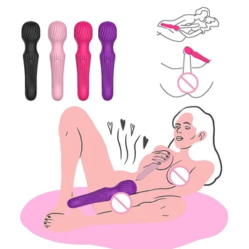 10 Hız Şarj Edilebilir Vibratör G Noktası Titreşim Vajina Klitoris stimülatörü Yapay Penis vibratör Yetişkin seks Oyuncakları kadınlar için Mastürbasyon 13