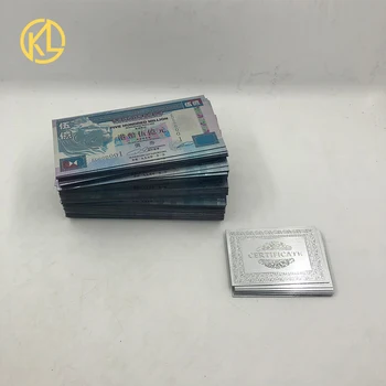 100 adet / grup Hongkong Yüz Milyon Çin Banknot koleksiyonu Altın / Gümüş Aslan Banknot Koleksiyonu Hediye