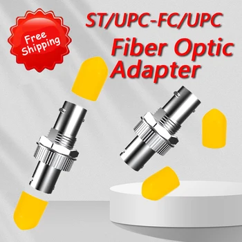 100 adet / grup ST / UPC Dişi FC / UPC Erkek ST-FC SM 9/125 Hibrid Adaptör optik adaptör FC ST Fiber Optik Dönüştürücü 19