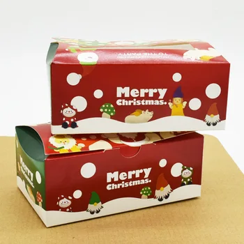 100 adet Noel piggy kağit kutu, noel hediyesi kutusu, Zencefilli Kurabiye Çikolata Elma ambalaj kutusu, Parti İyilik Decoration15x9x6cm 3