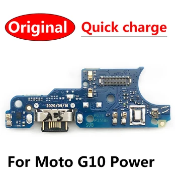100 % Orijinal yuva konnektörü Şarj Şarj Portu Kurulu Yeni Moto G10 Güç USB Flex Kablo
