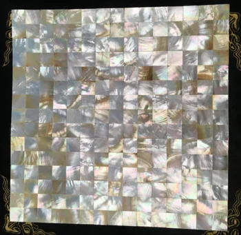11 ADET 2mm Kalınlığında Dikişsiz Altın Dudak Sedef Kabuk Mozaik Banyo Mutfak Duvar Karosu MOPSL089