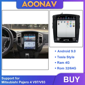 12.1 inç araba GPS Radyo GPS navigasyon-Mıtsubıshı Pajero 4 V97 / V93 DVD oynatıcı Android 9.0 Desteği Premi Çekilişler amplifikatör 1