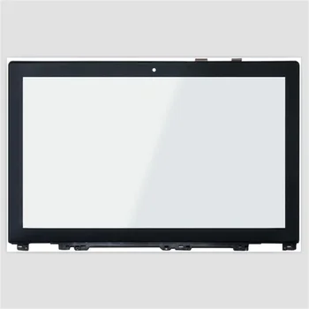 15.6 inç Lenovo IdeaPad U530 20289 Dokunmatik Ultrabook dokunmatik ekran digitizer Ön Cam Panel Çerçeve ile 7