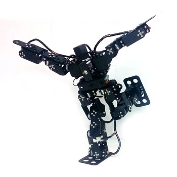 15 SERBESTLIK DERECELI Insansı / Yürüyüş / Dans / Bipedal Robot Metal Yapı Taşları Sadece Yapısı Hiçbir Servo 13
