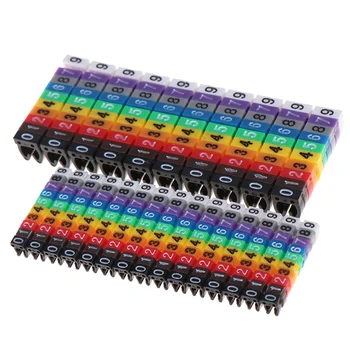 150 Adet Kablo İşaretleyiciler Renkli C Tipi İşaretleyici Numarası Etiketi Etiket İçin 2-3mm Tel Göze Çarpan Ve Kolay Tanımlamak için 17
