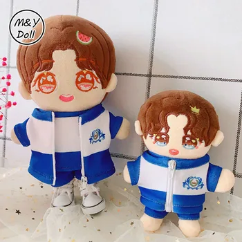 15CM 20CM Idol oyuncak bebek giysileri Mavi Okul Üniformaları DIY Kpop peluş oyuncaklar Giyim Bebek Aksesuarları JİMİN Xiao Zhan Yibo 1