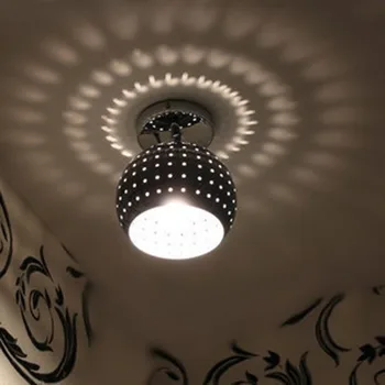 15CM demir gözenekli top tavan lambası koridor fuaye sundurma koridor balkon tavan lambası yaratıcı lamba 12