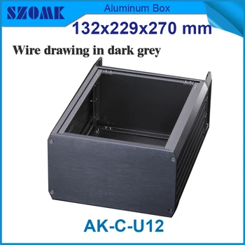 19 raf inç alüminyum kutu elektrik bağlantı kutusu 19 inç Raf dağıtım kutusu muhafazası 132 (Y)x229 (G)x270 (L) mm 10