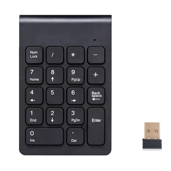 2.4 G Kablosuz Ultra İnce Sayısal Tuş Takımı 18 Tuşları mini USB Alıcısı İle Otomatik Uyku Modu İçin Yeni Pro Sayısal Klavye bilgisayar masaüstü 8