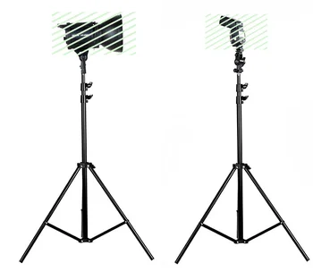 2 adet 195 cm ışık standı flaş stüdyo aydınlatma şemsiye katlanabilir stüdyo fotoğrafçılığı ışık flaş standı desteği üç flaş Tripod