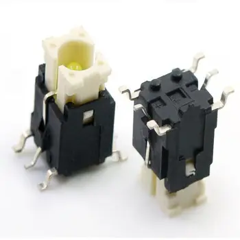 2 adet 6-pin yama ışık dokunmatik düğme SMT düz çubuk sıcaklığa dayanıklı 6 * 6 * 9H anahtarı TS-H005 6