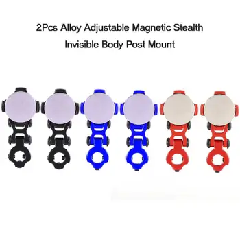 2 Adet Alaşım Ayarlanabilir Manyetik Stealth Görünmez Vücut Sonrası Montaj için 1/10 RC Paletli Araba Modeli Yedek parça 13