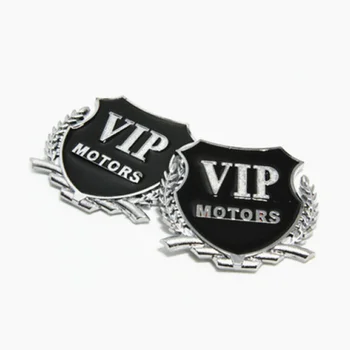 2 adet Araba Styling 3D Logo VIP MOTORLAR Sticker Çıkartması için Chevrolet Cruze Trax Aveo Lova Yelken Epıca Captiva Volt Camaro Kobalt 2