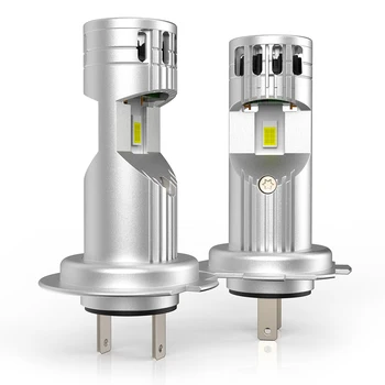 2 Adet LED yüksek/düşük huzmeli far dönüşüm kiti H7 ampuller süper parlak 6000K beyaz Fan In-line Z1 yüksek güç LED araba ışık