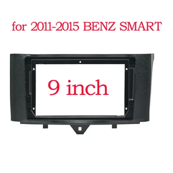 2 Din Araba Radyo Fasya Benz Smart Fortwo 2011-2015 İçin DVD Stereo Çerçeve Plaka Adaptörü Montaj Dash Kurulum Çerçeve Trim Kiti