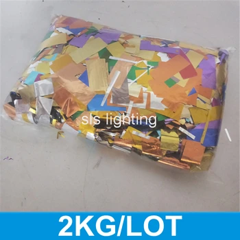 2 Kg/torba Tek renk Konfeti Makinesi Kağıt Konfeti Makinesi / Gökkuşağı makinesi 7