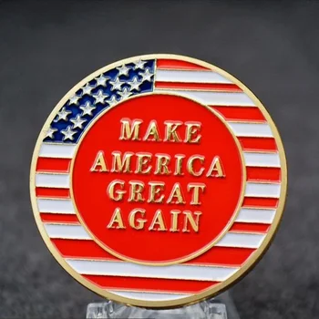 2020 Donald Trump Başkanlık Beyanı Amerika Büyük Tekrar Hatıra Koleksiyon Sikke Mücadelesi Coin Hediye 9
