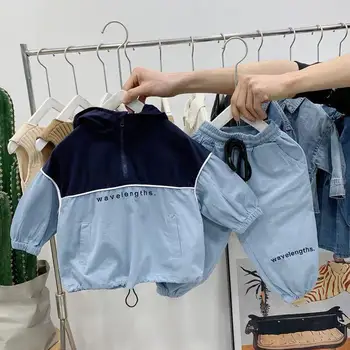 2020 İlkbahar Sonbahar Yeni Erkek kapüşonlu süveter spor elbise İki Adet giyim setleri Toddler Bebek Uzun Kollu Aktif Takım Elbise 12