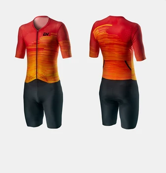 2022 ENCYMO YENİ Stil Trisuit Açık Spor Triatlon Yarış Uygun Skinsuit Pro Takım Erkek Tulum Bisiklet Triatlon Hombre 19