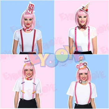 2022 Kız Kafa Bandı Yay Düğüm Omuz Askısı Takım Elbise Kızlar Festivali Parti Cosplay Kostüm Karikatür Animasyon Gösterisi Kıyafet Sahne 14