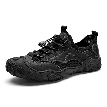 2022 Yaz Yeni erkek Açık gündelik spor ayakkabısı Dağcılık ayakkabıları İçi Boş Nefes Net Kumaş Sneakers erkek ayakkabıları 2.5 14