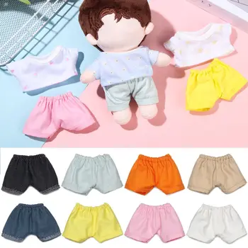 20cm Bebek Kıyafeti Peluş Bebek Giysileri Gömlek Pantolon Şort Doldurulmuş Oyuncaklar Bebek Aksesuarları 3