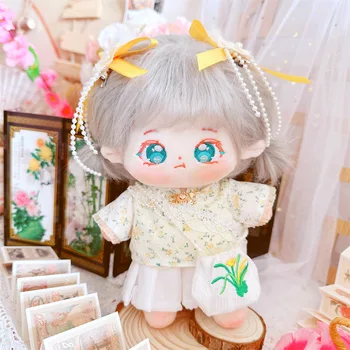 20cm oyuncak bebek giysileri Vintage Tarzı Takım Elbise Kız Kıyafet Anime Peluş İle ve Olmadan İskelet Çocuk Idol Oyuncak Aksesuarları 8