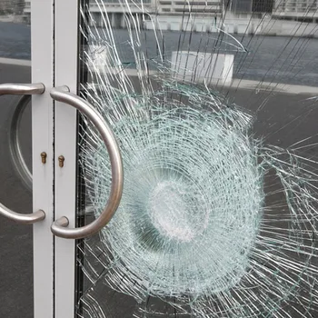 2mil Kalınlığında Şeffaf Bina pencere camı patlamaya dayanıklı Güvenlik Filmi Kendinden yapışkanlı