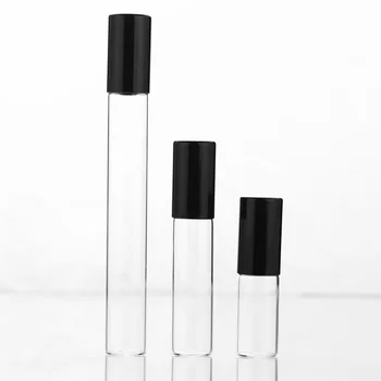 2ml 3ml 5ml 10ml cam rolon şişe uçucu yağlar için, doldurulabilir parfüm kapları paslanmaz çelik rulo Top 4