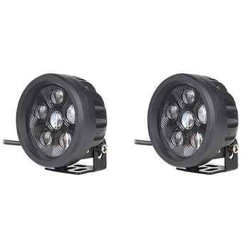 3.5 İnç 18W Lens Yuvarlak LED Fotoğraf Çalışma ışığı Off-Road Pod Spot Jeep SUV ATV Tekne Araba Kamyon Motosiklet