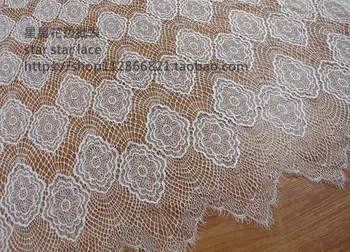 3 M/grup Avrupa içi boş örgü dantel kumaş elbise etek için DIY masa örtüsü düğün dekorasyon kumaşı 6