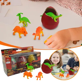 3 Paket dinozor yumurtaları Kuluçka Dino Yumurta Büyümek Çeşitli Renk İle Havuz Oyunları Oyuncaklar ve Su Eğlenceli Doğum Günü Eğitici Oyunlar 1 Yıl 15