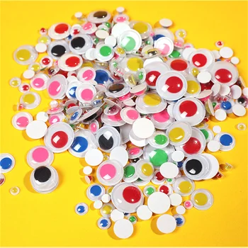 300 ve 200 adet Renkli Siyah Gözler Çıkartmalar Bebekler Peluş Doldurulmuş Oyuncaklar Googly Wiggly Gözler Sticker Çocuklar için DIY El Sanatları Aksesuar 15
