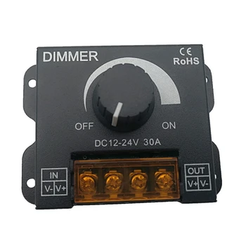 30A/360W Dimmer Ayarlanabilir Parlaklık Lamba Ampul Şerit Sürücü Tek Renk Işık Güç Kaynağı LED Kontrolör  14