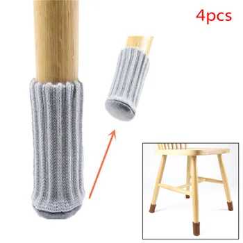 4 adet Sandalye Bacak Çorap Kumaş Zemin kaymaz Masa Ayak Mobilya Ayakları kol kapağı 12