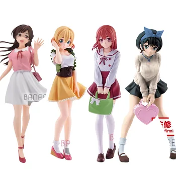 4 adet / takım Rent A Girlfriend Anime Figürü Chizuru Mizuhara / Ruka Sarashina Aksiyon Figürü Sumi Sakurasawa / Asami Nanami Heykelcik Oyuncaklar 10
