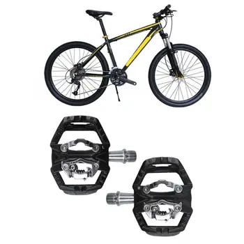 50 % sıcak 2 Adet Çift Platform Kendinden kilitleme Dağ Bisikleti Pedalı için Fit SPD Bisiklet ZP-109S 11