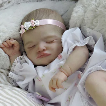 50cm yeniden doğmuş bebek bebek pamuk vücut sınırlı sayıda Preemie yeniden doğmuş bebek gözleri kapalı