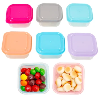 6 Adet Gıda Saklama Kabı Küçük Plastik Nem geçirmez Kaplar Mini Mutfak saklama kutusu Mutfak Baharat Paket Şişe 16